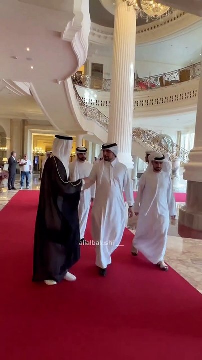 Dubai Prince Sheikh Mana Bin Mohammed Bin Rashid Bin Mana Al Maktoum Attend A Wedding Ceremony
