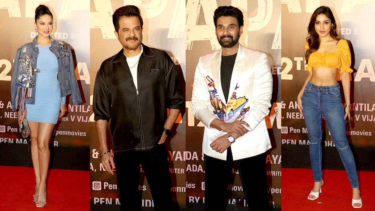 Chatrapathi की स्क्रीनिंग पर Anil Kapoor,Sunny Leone सहित पहुंचे कई कलाकार