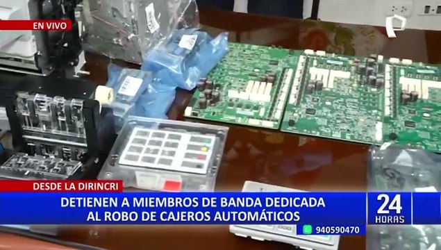 PNP detiene a delincuentes que robaban en cajeros automáticos
