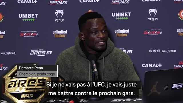 ARES 15 - Pena : Si je ne vais pas à l'UFC, je vais juste me battre contre le prochain gars