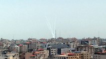 إطلاق صواريخ من قطاع غزة باتجاه إسرائيل في اليوم الرابع من التصعيد