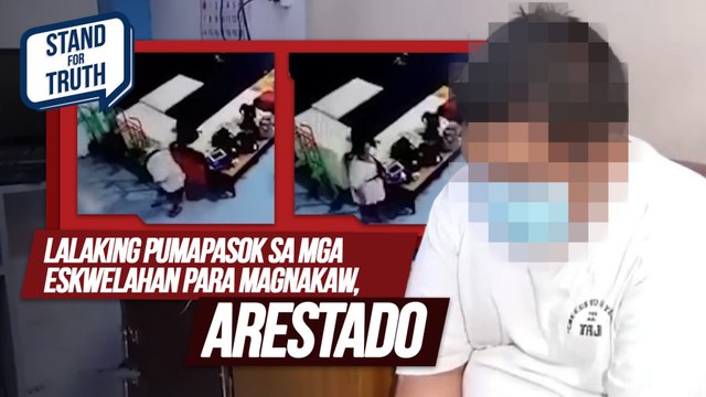 Pagnanakaw ng isang lalaki sa mga gamit ng estudyante nakuhanan ng CCTV | Stand for Truth
