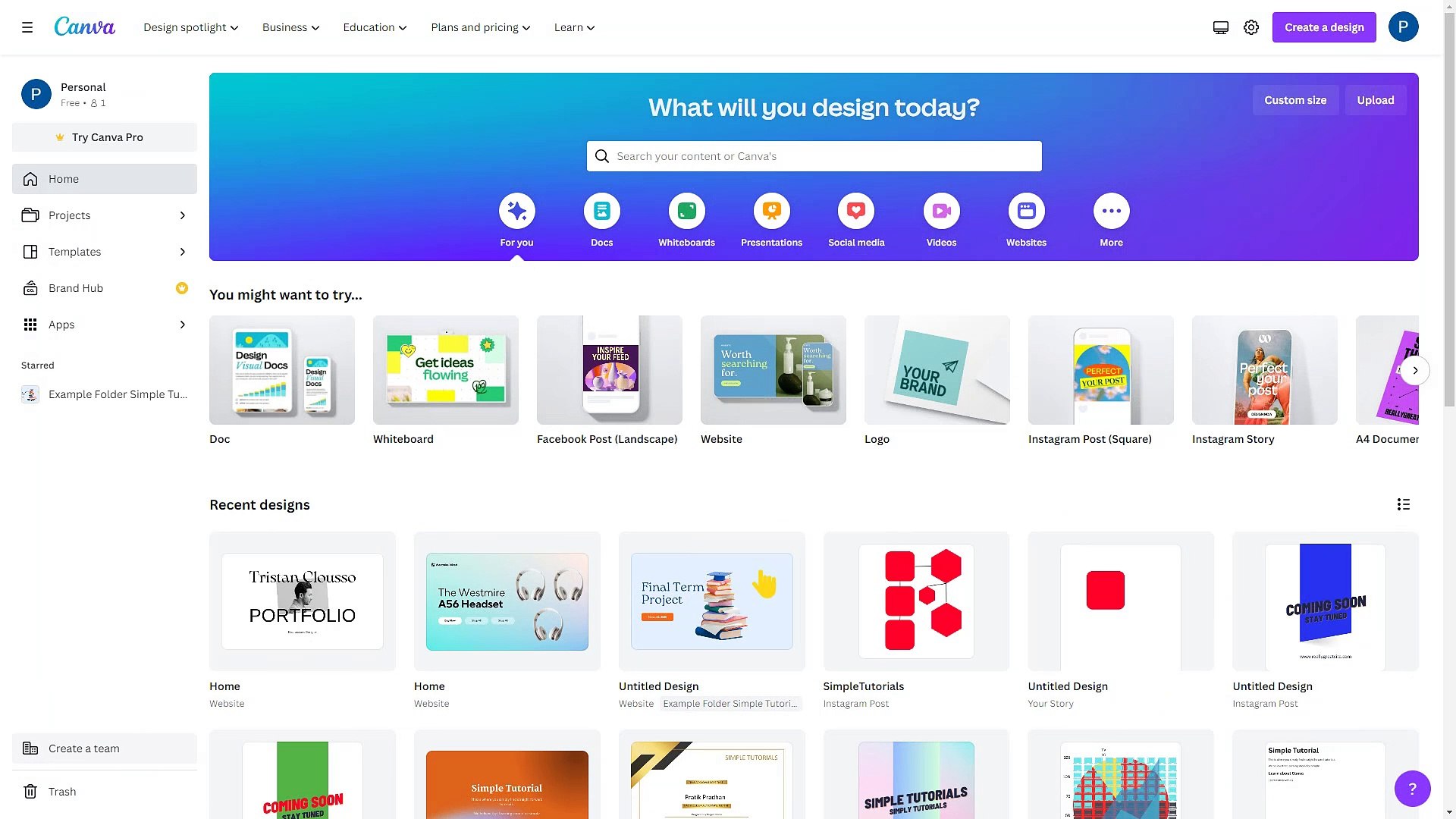 Canva Course Section 63 Managing Files and Folders