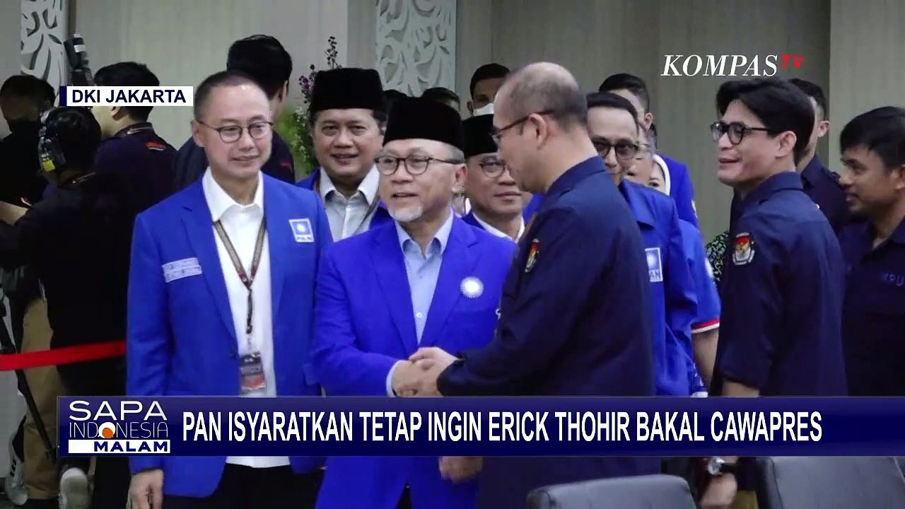 PAN Isyaratkan Tetap Ingin Erick Thohir Jadi Cawapres di Pemilu 2024