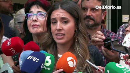 Irene Montero: "Es repugnante que el PP use el dolor de las víctimas para hacer campaña"