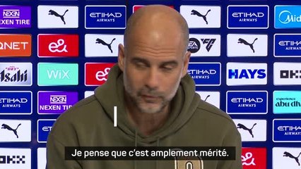Man. City - Guardiola : "Haaland joueur de l'année FAW ? C'est amplement mérité"
