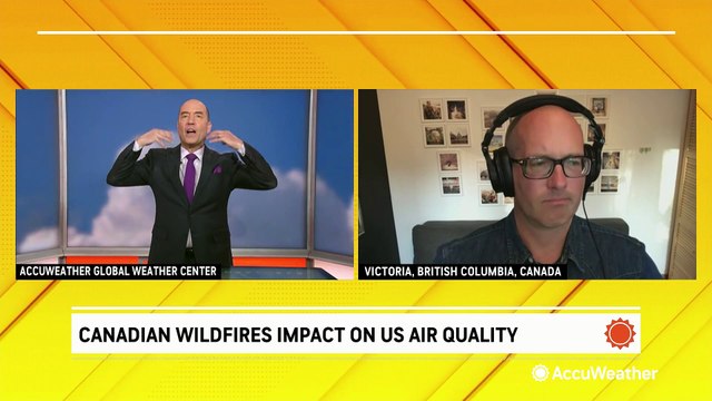 Canadian wildfires impact on US air quality