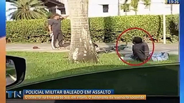 Policial militar é baleado durante assalto em Vitória