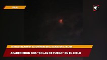 Aparecieron dos bolas de fuego en el cielo