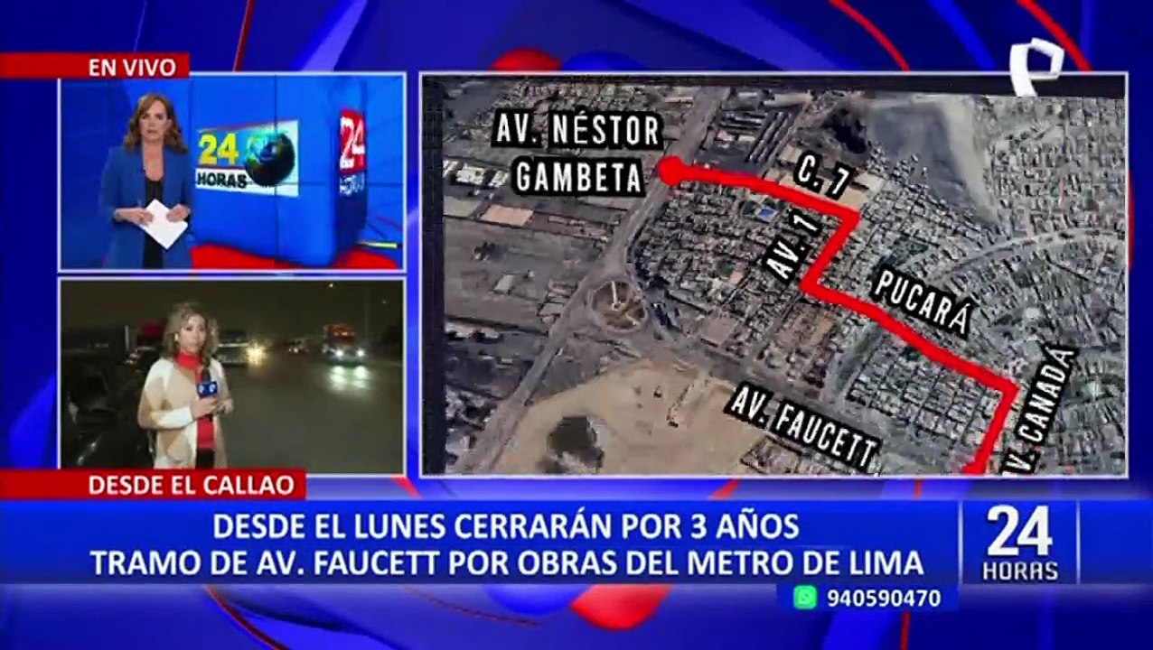 Callao: vecinos preocupados por rutas alternas ante cierre de un tramo de la Av. Faucett