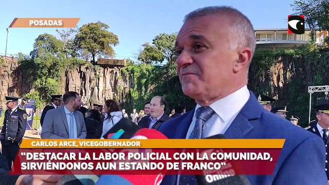 El vicegobernador Carlos Arce repasó la historia de la Policía de Misiones en su 167° aniversario