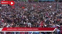 Karamollaoğlu Tandoğan Meydanı'nda konuştu