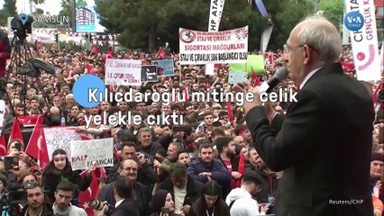 Kılıçdaroğlu Samsun mitingine çelik yelekle çıktı