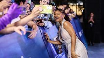 Halle Bailey Nailed the Mermaidcore Aesthetic in a Sheer Plunging Gown With a Netted Pattern