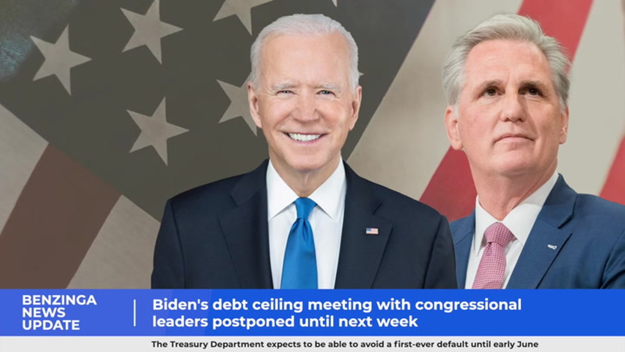 Biden's debt ceiling meeting with congressional leaders postponed until next week