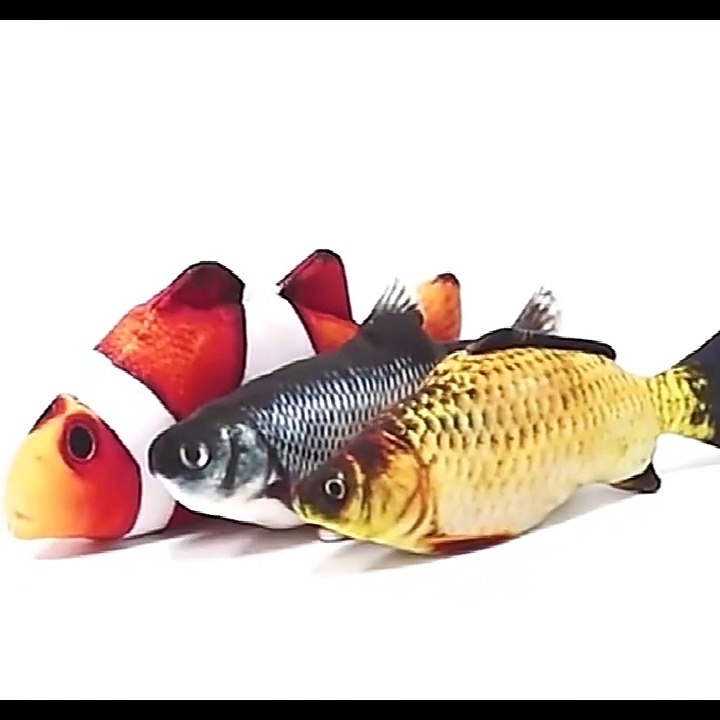 Jouet poisson qui bouge pour chat