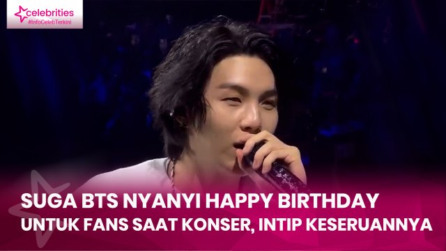 Suga BTS Nyanyi Happy Birthday untuk Fans saat Konser, Intip Keseruannya