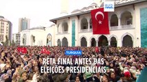 Presidente turco e rival encerram campanhas para as presidenciais