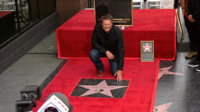 Blake Shelton Honored With A Star On The Hollywood Walk Of Fame