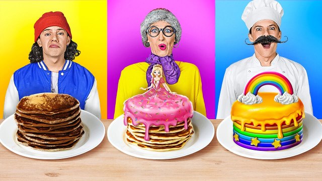 FANTASTIC ME VS GRANDMA COOKING CHALLENGE || Viral Kitchen Gadgets vs Hacks by 123 GO!