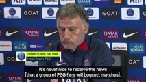 Galtier calls PSG Ultras' boycott 'a shame'