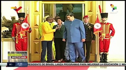 Pdte. Nicolás Maduro despide al premier de Burkina Faso en el Palacio de Miraflores