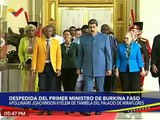 Pdte. Nicolás Maduro despide al Primer Min. de Burkina Faso luego de reforzar lazos de cooperación
