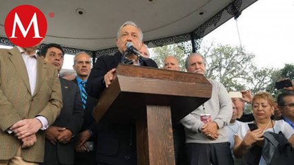 AMLO revive discurso que dio en la Plaza Olvera durante su visita a EEUU en 2017