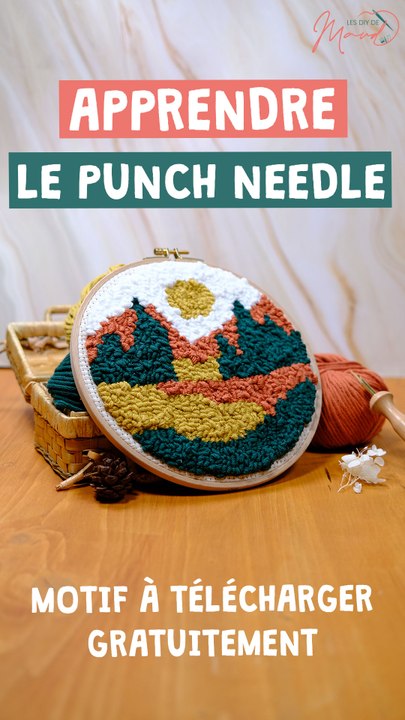 APPRENDRE LE PUNCH NEEDLE - Tuto super facile !