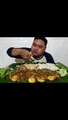 Mukbang stir-fried spicy beef testicles, beef intestines, tripe, edamame jengkol, raw vegetables