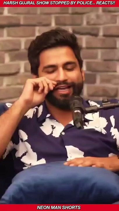 Harsh Gujral Show STOPPED by POLICE...Reacts! | Harsh Gujral Pune Show News Shorts Facts #ahorts