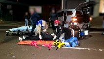 Acidente violento deixa motociclista ferido na Rua Erechim