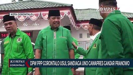 Скачать видео: DPW PPP Gorontalo Usul Sandiaga Uno Cawapres Ganjar Pranowo