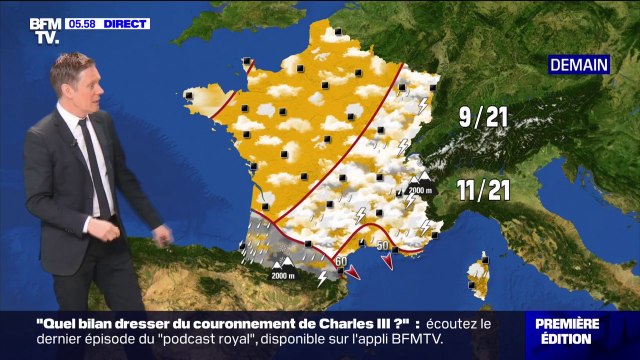 Un temps instable ce samedi, avec des averses parfois orageuses