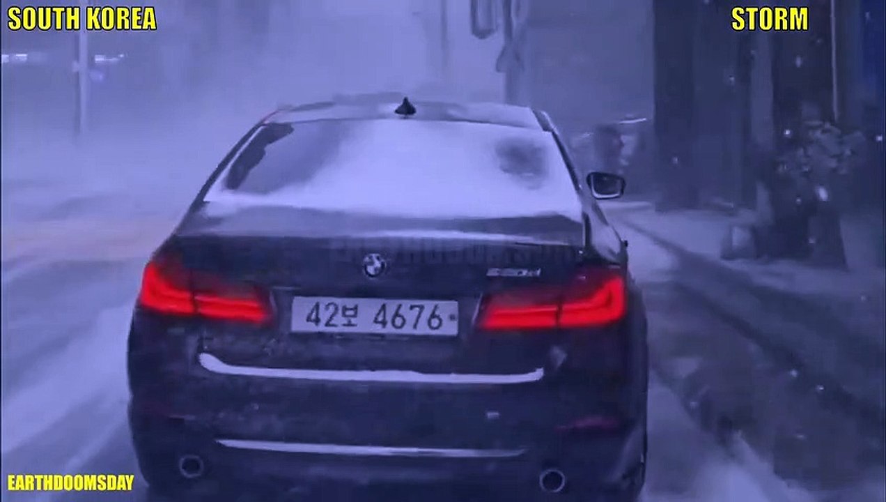Apocalypse in South Korea ! At 130 km_h South Korea issues 'extreme cold' weather alert
