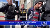 Huancayo: detienen a sujeto por mostrar sus partes íntimas a dos escolares