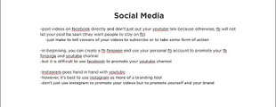 Social Media strategies on youtube channel