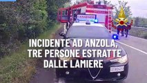 Incidente ad Anzola, tre persone estratte dalle lamiere