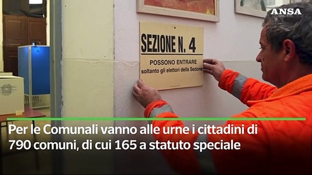 Al via le amministrative, 790 comuni al voto