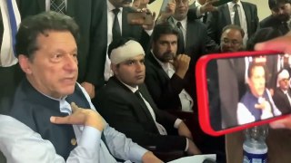 Islamabad- Chairman PTI Imran Khan Exclusive Talk with Media at IHC