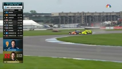 Indycar Indianapolis GP 2019 Final Laps Pagenaud Amazing Pass Dixon Win