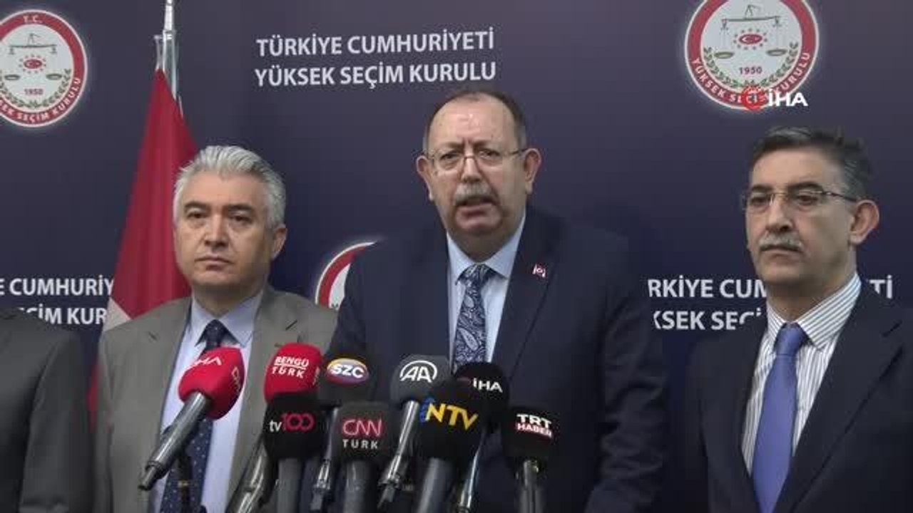 YSK Başkanı Ahmet Yener: "Kurulumuz toplantı sonucunda oy birliğiyle adaylıktan çekilmesinin birinci oylamadan sonra geçerli olduğu ve bu süreçte...