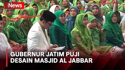 Puji Desain Masjid Al Jabbar, Khofifah Hadiri Peringatan Harlah NU di Bandung