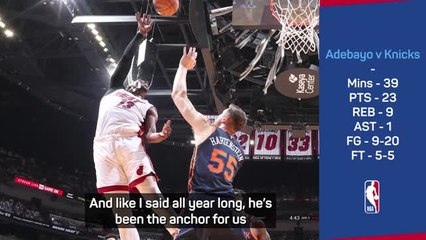Adebayo 'unguardable' when on song - Butler