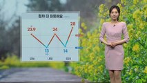 [날씨] 내일 낮 다소 더워...곳곳 소나기 / YTN