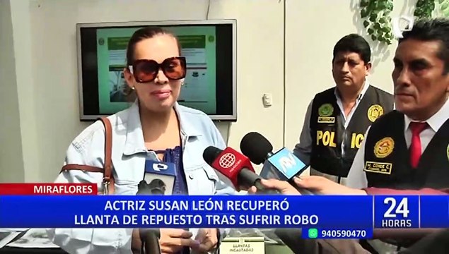 Miraflores: caen delincuentes que robaron llanta de repuesto del vehículo de Susan León
