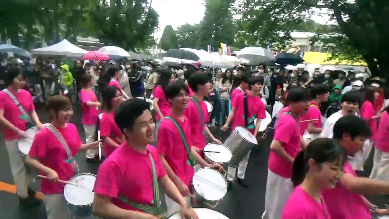 【2023/5/13】第50回相模原市民若葉まつり　東京外国語大学ブラジル研究会　サンバパレード１