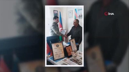 Azerbaycanlı demir ustasından Cumhurbaşkanı Erdoğan'a "Zafer Kılıcı" hediyesi