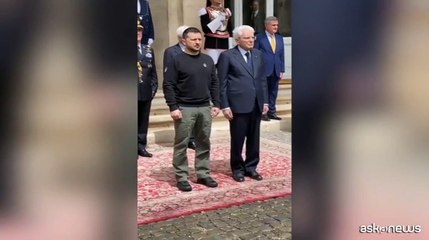 Zelensky-Mattarella, mezz'ora di incontro al Quirinale