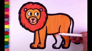 How To Draw Baby Lion | Drawing Painting & Coloring for Kids